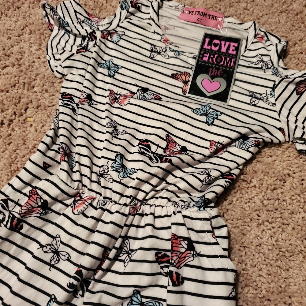 Cold Shoulder Butterfly Romper
